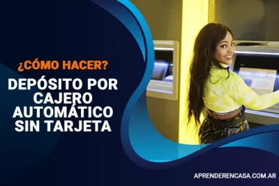Cómo hacer un depósito por cajero automático sin tarjeta