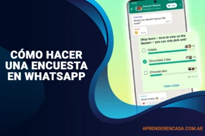 Cómo hacer una encuesta en WhatsApp