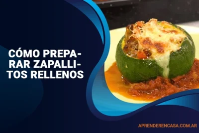 Cómo preparar zapallitos rellenos