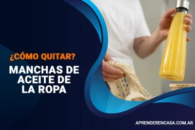 Cómo quitar manchas de aceite en la ropa
