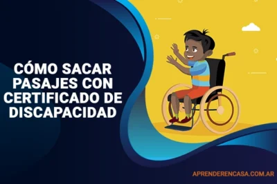 Cómo sacar pasajes con certificado de discapacidad